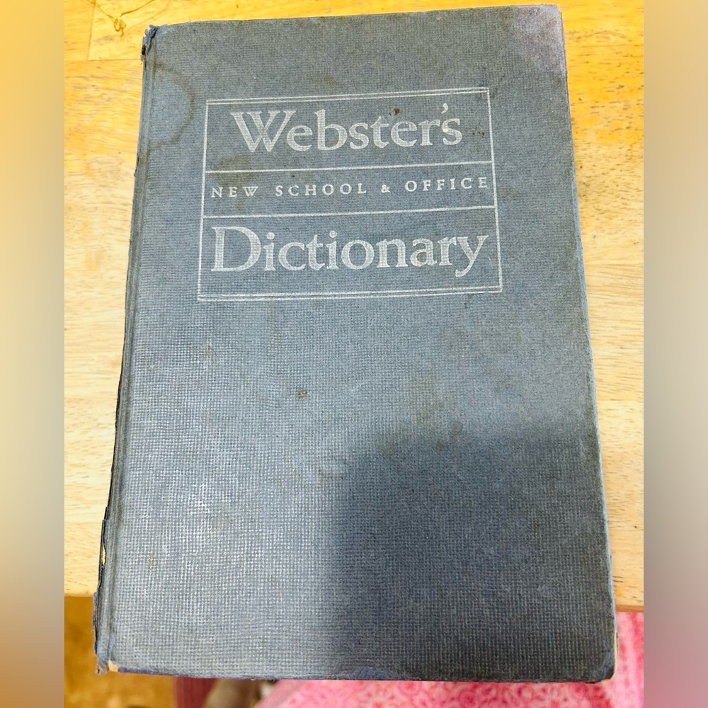 Vintage 1960 Webster’s new school & office dictionary.